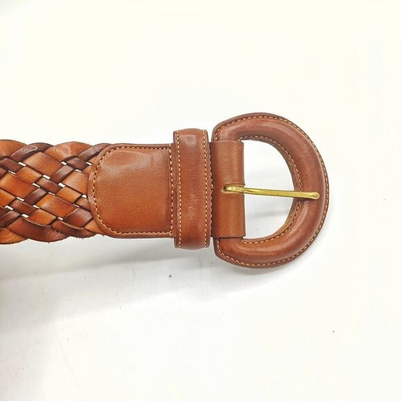 NEW COACH Vintage Woven Belt in British Tan / Boho Casual Gifting Cottage - Picture 8 of 11